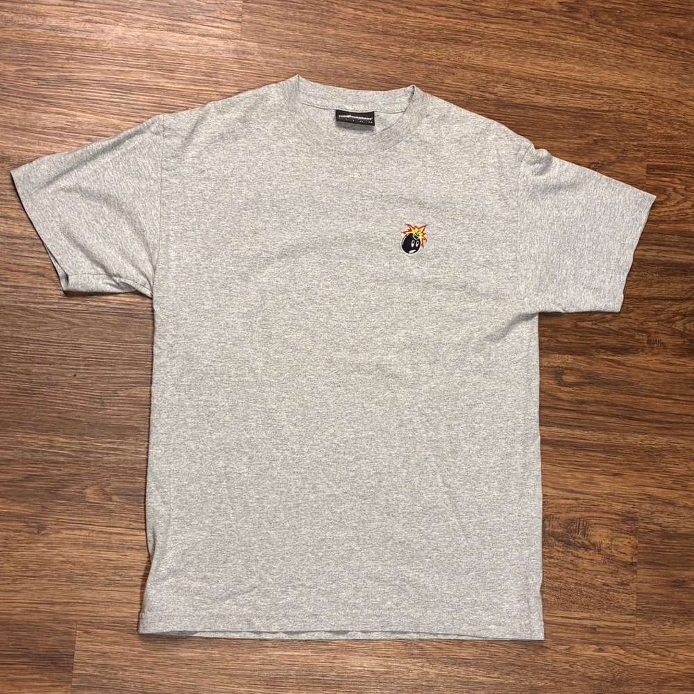 The Hundreds Adam Bomb T Shirt Mens M Gray Embroidered Logo Streetwear